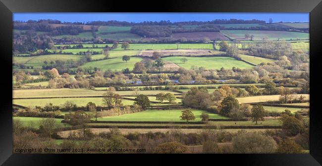 Slice of Cotswolds Framed Print by Chris Harris
