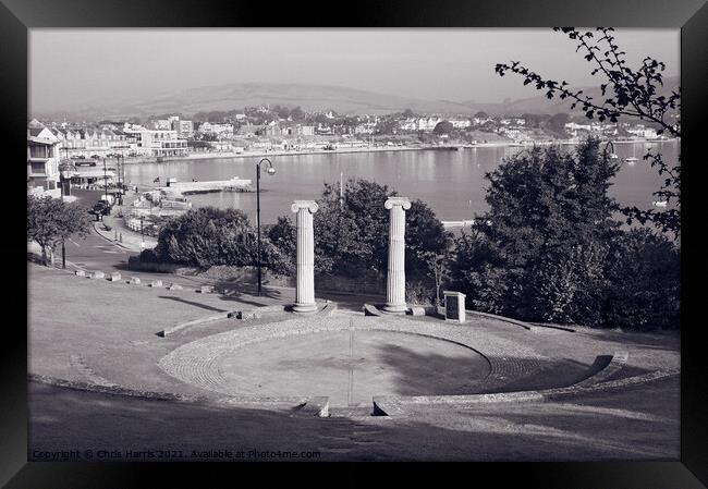 Prince Albert Gardens, Swanage II Framed Print by Chris Harris