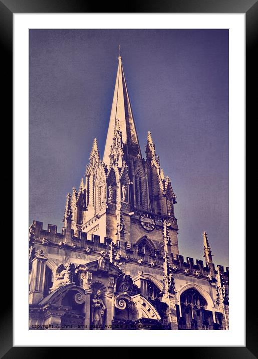 University Church of St Mary the Virgin, Oxford Framed Mounted Print by Chris Harris