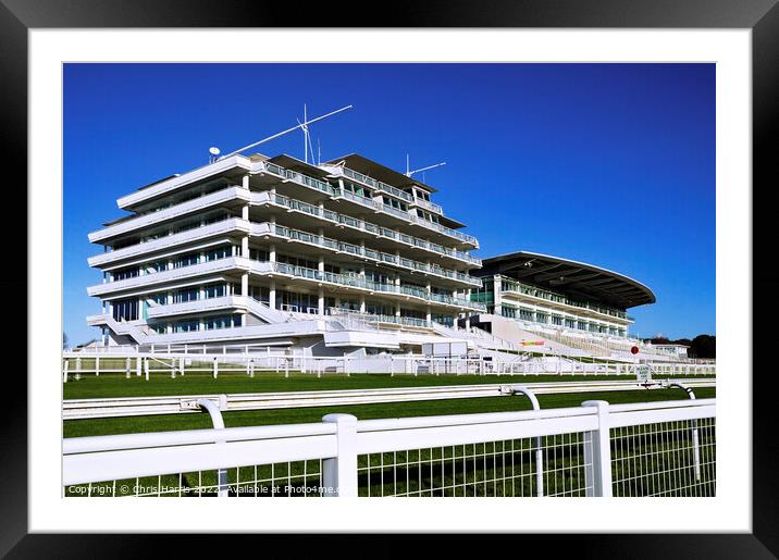Epsom Racecourse, Home of the Derby Framed Mounted Print by Chris Harris