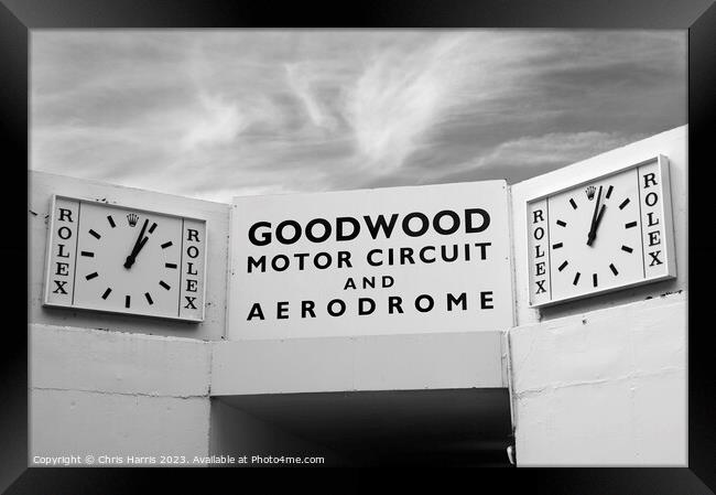   Goodwood Motor Circuit and Aerodrome Framed Print by Chris Harris