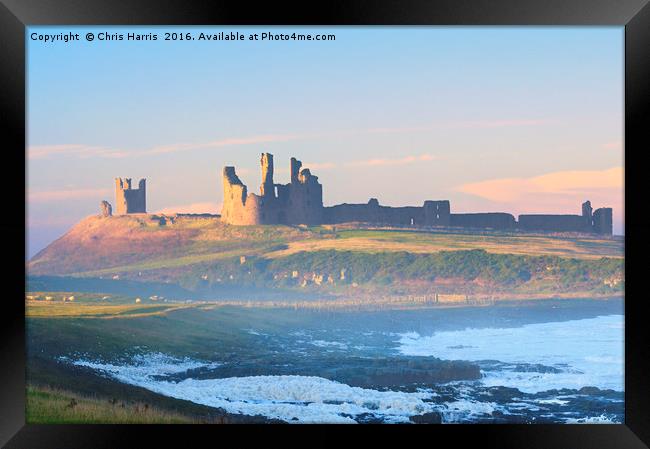 Dunstanburgh Castle Framed Print by Chris Harris