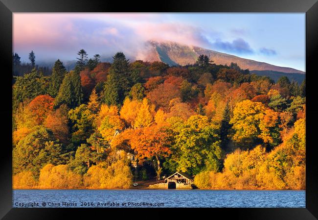 Autumn in the Lakes Framed Print by Chris Harris