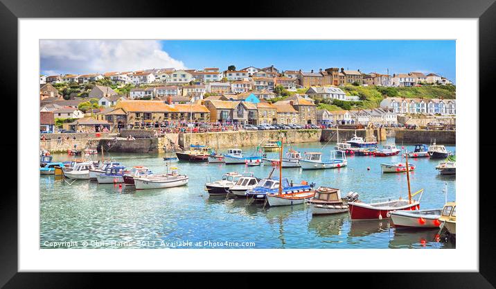 Porthleven summer Framed Mounted Print by Chris Harris