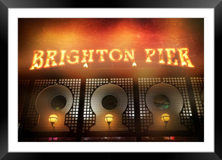 BRIGHTON LIGHTS Framed Mounted Print by Chris Harris