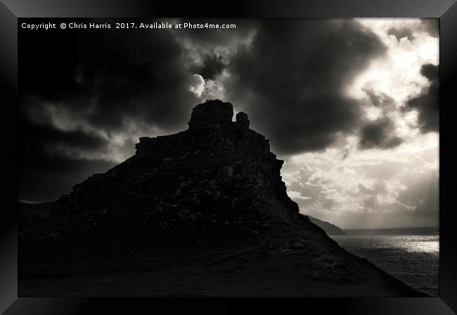 Valley of the Rocks Framed Print by Chris Harris