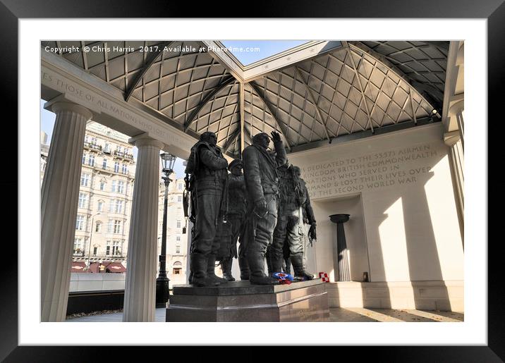 RAF Bomber Command Memorial Framed Mounted Print by Chris Harris