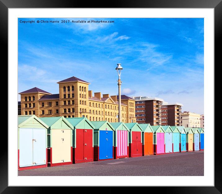Hove seafront - Brighton & Hove Framed Mounted Print by Chris Harris