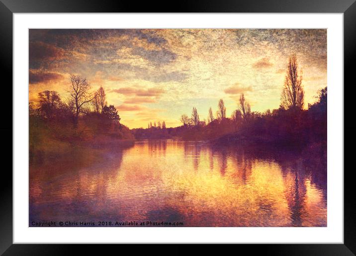 The Serpentine Framed Mounted Print by Chris Harris