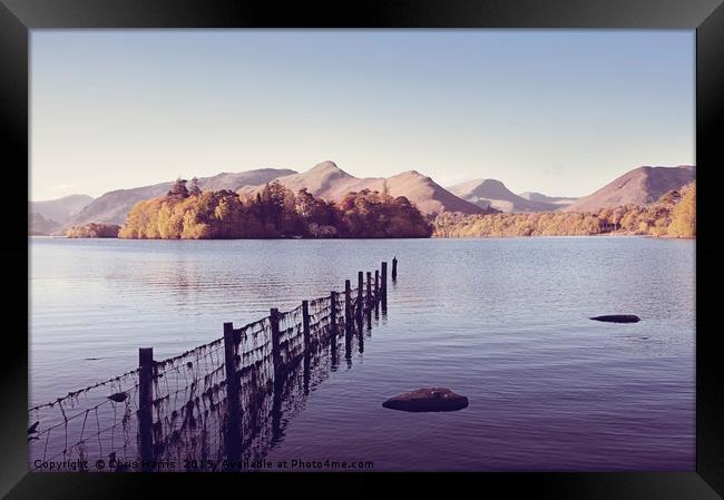 Derwent Isle and Catbells Framed Print by Chris Harris