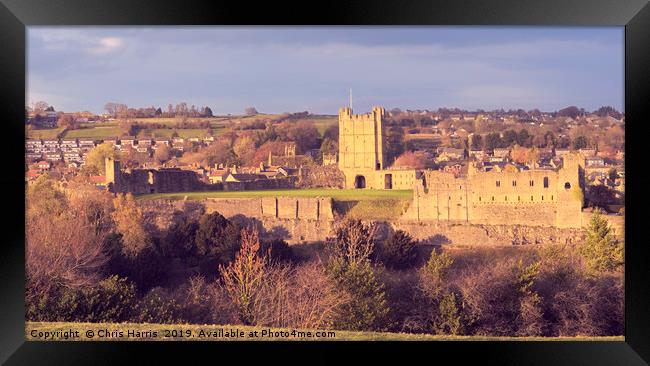 Richmond Castle, North Yorkshire Framed Print by Chris Harris