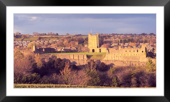 Richmond Castle, North Yorkshire Framed Mounted Print by Chris Harris