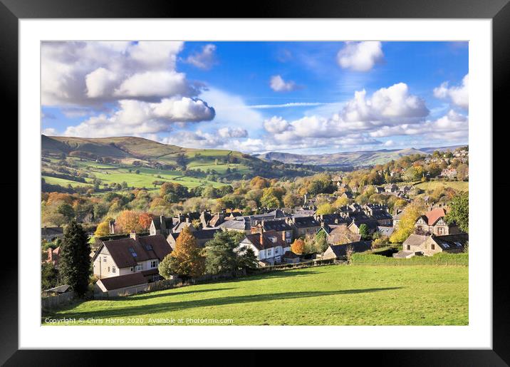 Views of Hathersage and Hope Valley Framed Mounted Print by Chris Harris