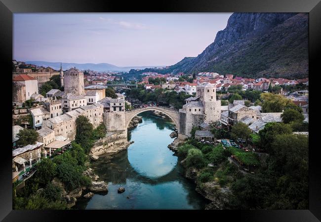 Old Bridge in Mostar Framed Print by Sulejman Omerbasic