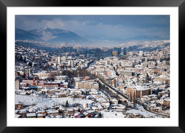 Sarajevo Framed Mounted Print by Sulejman Omerbasic