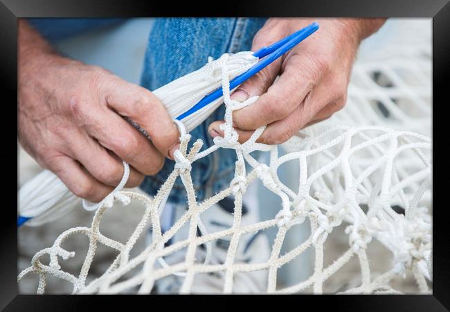 Fishermans net Framed Print by Sulejman Omerbasic