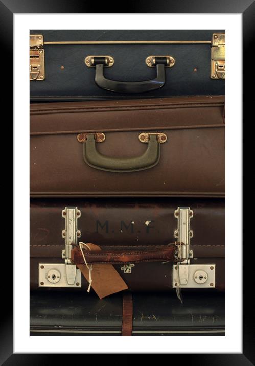 Suitcase Framed Mounted Print by bliss nayler