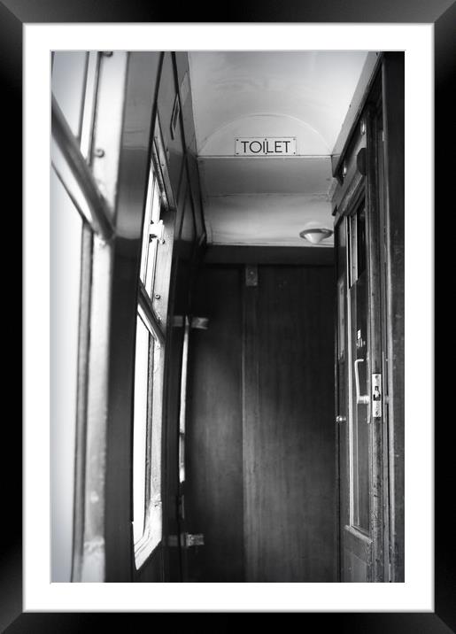 Toilets on Swanage steam train Framed Mounted Print by bliss nayler