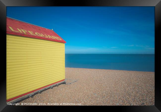 Tankerton Lifeguard Hut Framed Print by Phil Dodds