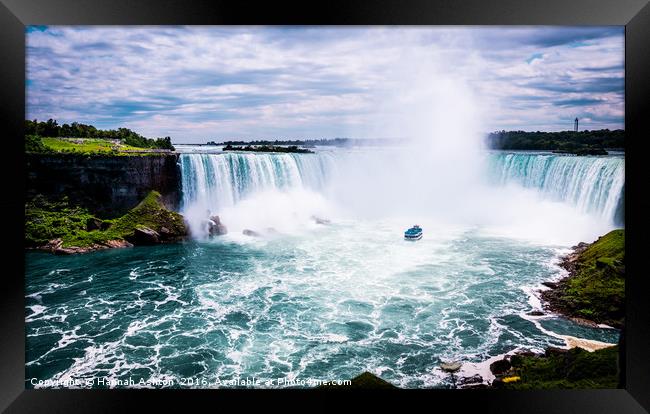  Niagara Falls. Framed Print by Hannah Ashton