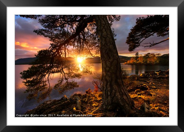 Serenity Framed Mounted Print by john vince