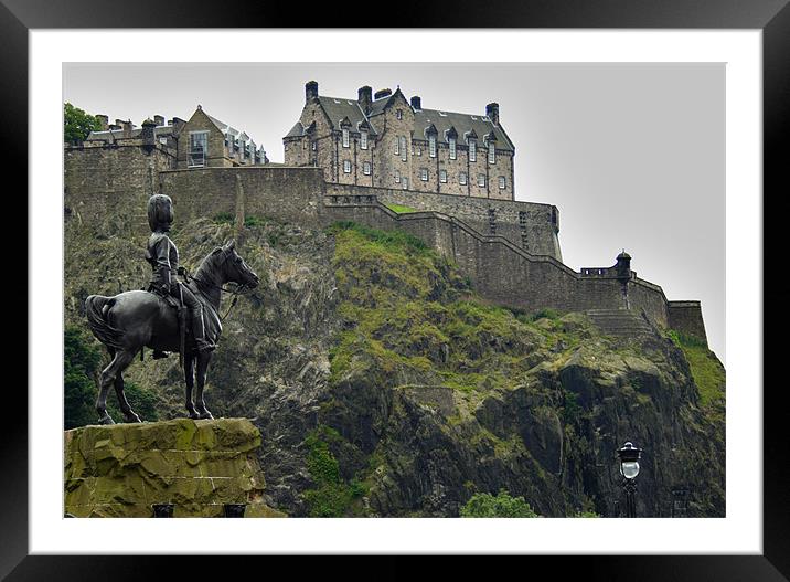 Edinburgh Castle Framed Mounted Print by Stephen Baird