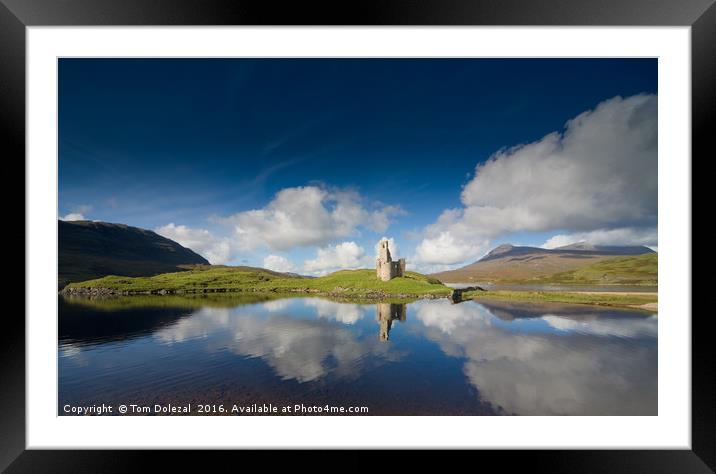 Ardvreck reflections  Framed Mounted Print by Tom Dolezal