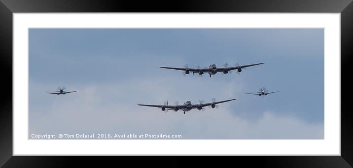 Two lancasters Framed Mounted Print by Tom Dolezal