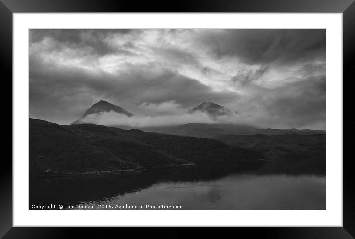 Stormy Quinag  Framed Mounted Print by Tom Dolezal
