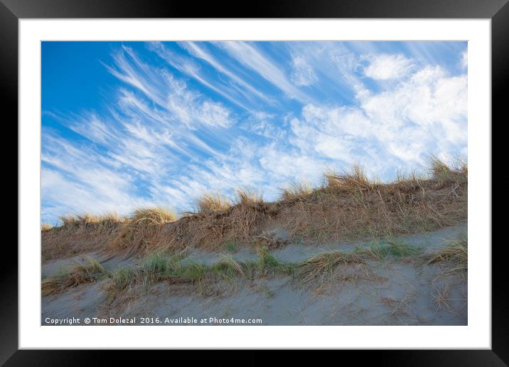 Sky and sand Framed Mounted Print by Tom Dolezal
