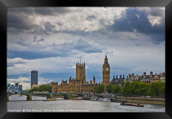 London view  Framed Print by Tom Dolezal
