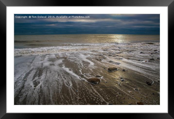 Outgoing winter tide Framed Mounted Print by Tom Dolezal