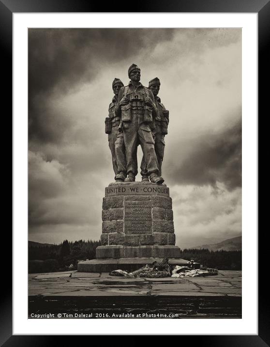 Commando Memorial Framed Mounted Print by Tom Dolezal