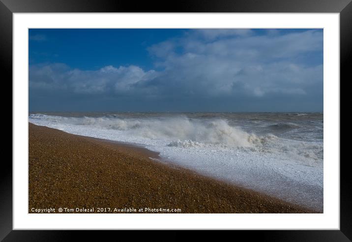 Dungeness sea Framed Mounted Print by Tom Dolezal