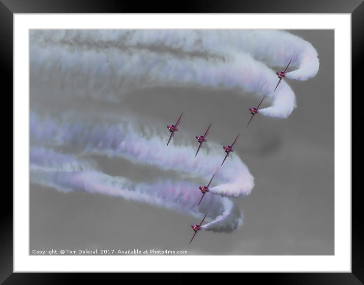 Red Arrows display  Framed Mounted Print by Tom Dolezal