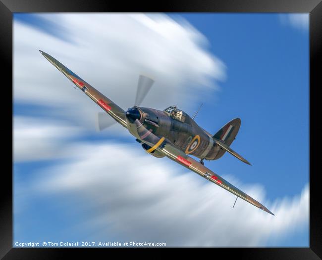 Hawker Hurricane wall art Framed Print by Tom Dolezal