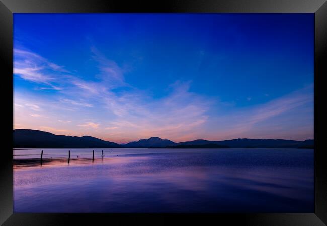 Loch Lomond sunset Framed Print by Jeanette Teare