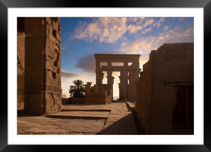 Philae Temple, Aswan, Egypt Framed Mounted Print by Jeanette Teare