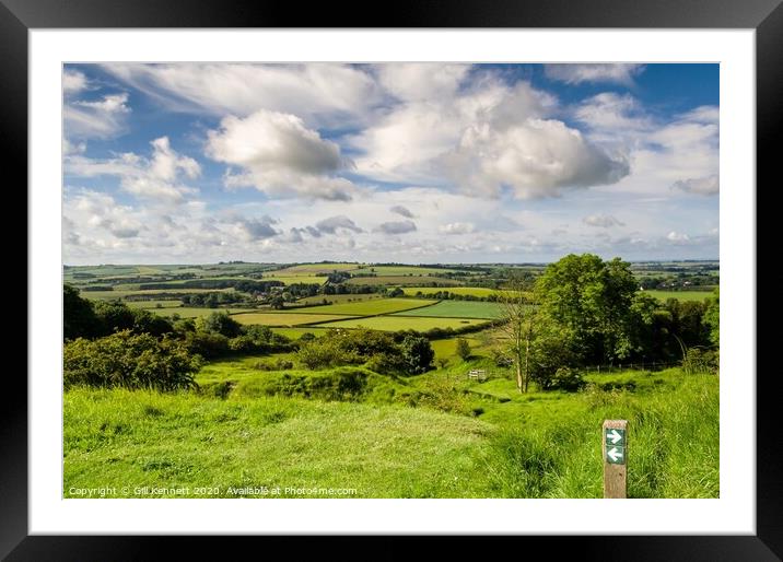 Lincolnshire Wolds Framed Mounted Print by GILL KENNETT