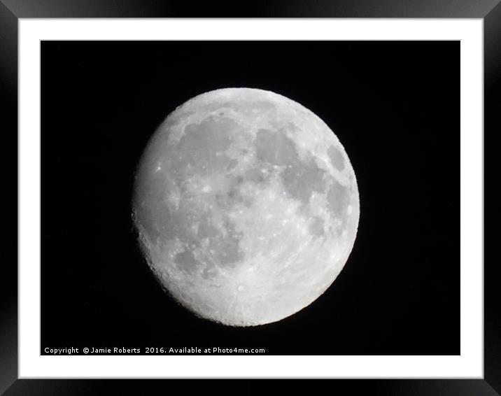 Moon Shot Framed Mounted Print by Jamie Roberts