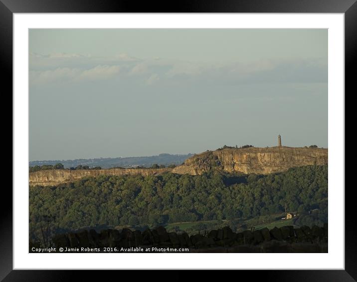 Crich Memorial Tower Framed Mounted Print by Jamie Roberts