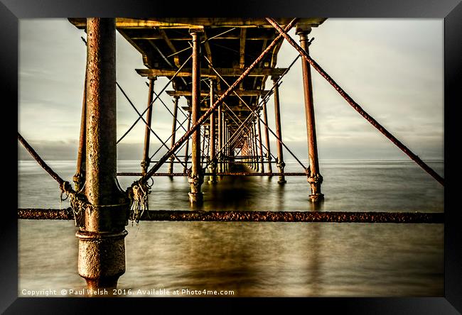 Saltburn Pier - the first and last on the NE coast Framed Print by Paul Welsh