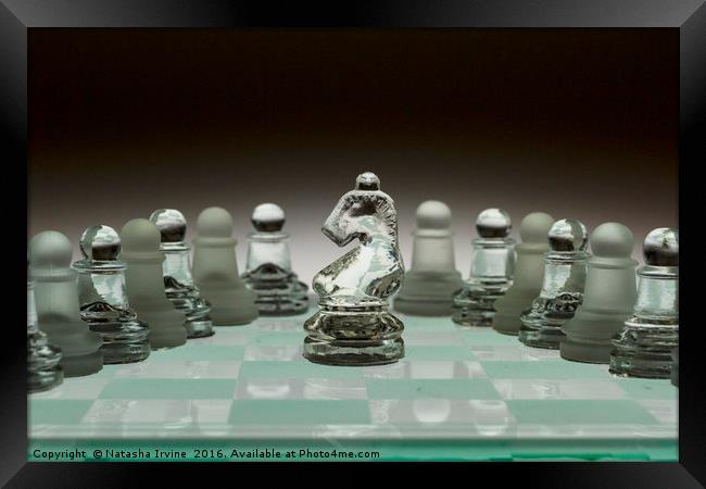 Chess Pieces Framed Print by Natasha Irvine