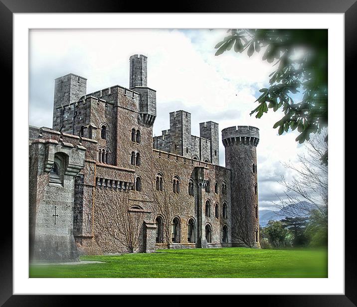 Penrhyn Castle, Anglesey. Framed Mounted Print by Brian Spooner