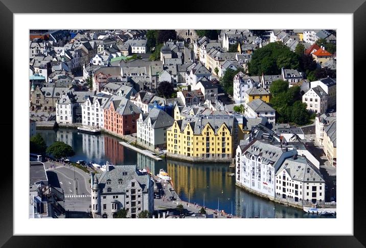 Alesund, Norway Framed Mounted Print by Brian Spooner