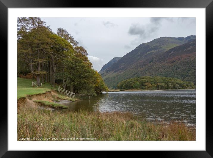 Crummock Water Framed Mounted Print by JUDI LION