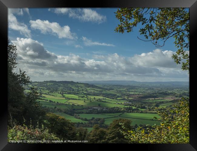 View to the Black Mountains Framed Print by JUDI LION