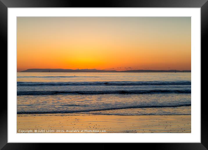 The colours of the sunset Framed Mounted Print by JUDI LION