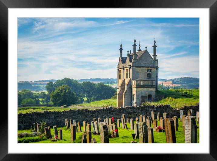 Churchyard and lodges in Chipping Campden Framed Mounted Print by Steve Heap