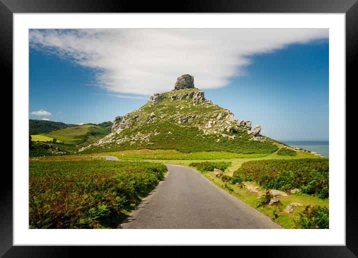 Unique structure of the Valley of the Rocks near L Framed Mounted Print by Steve Heap